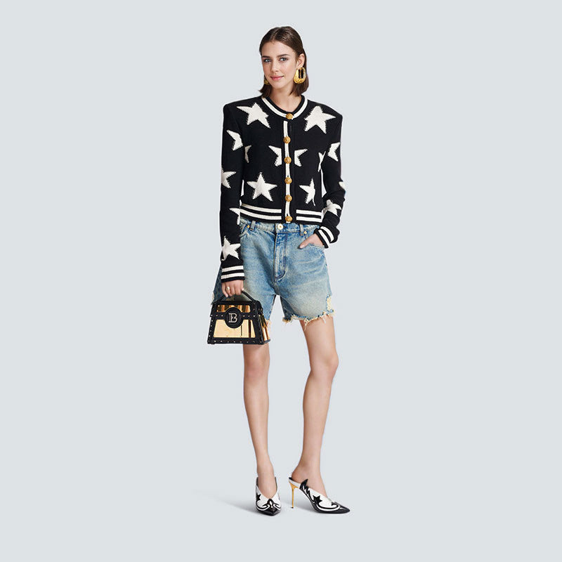 Jacqueline - Vintage Starry Sky Cardigan