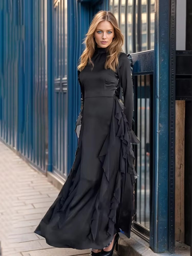 Harper - Ruffle Long Sleeve Maxi Dress