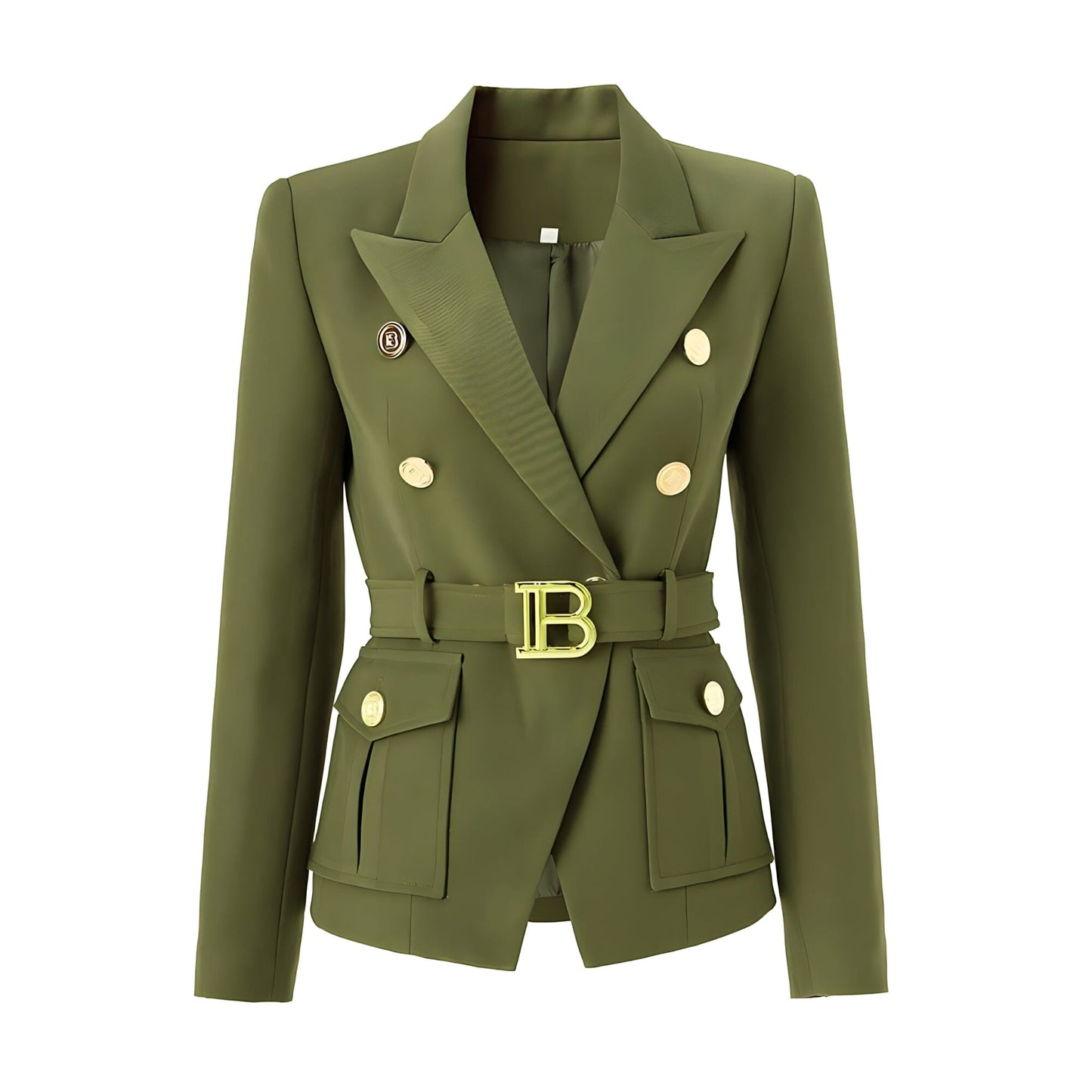 Madame Long Sleeve Belted Blazer