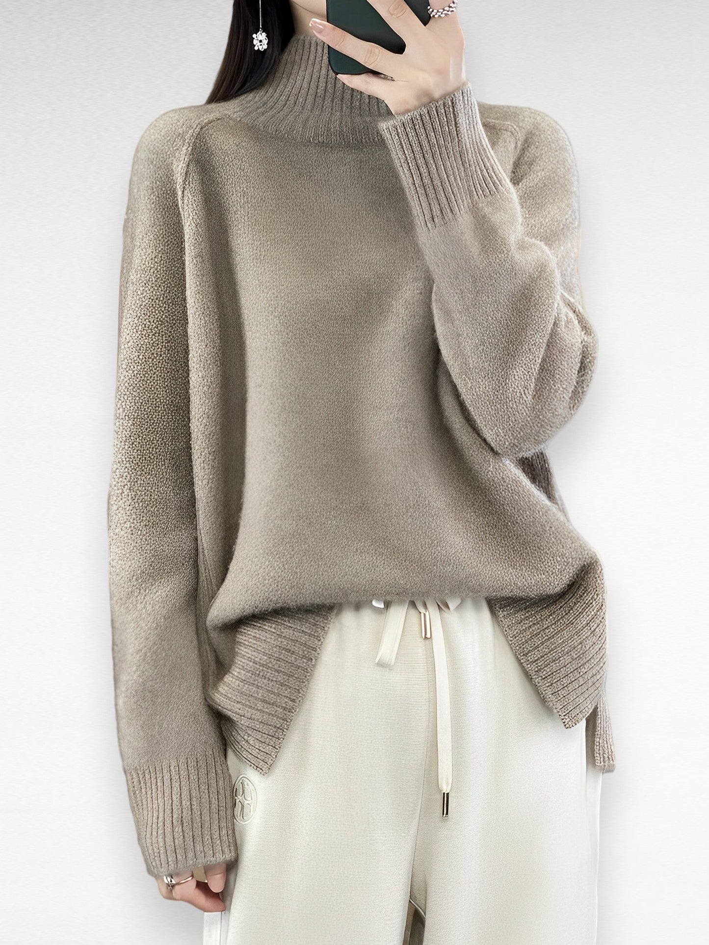 Sofia - CASHMERE TURTLENECK SWEATER