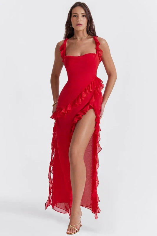 Holly - Elegant Ruffles Dress